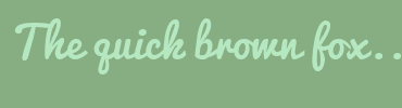 Image with Font Color B5E7C1 and Background Color 87AE82